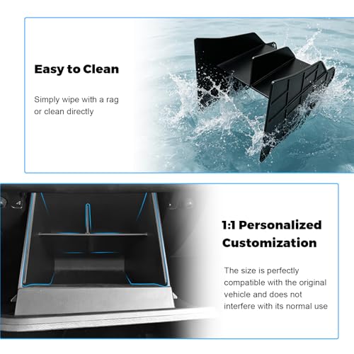 Durable ABS Car Interior Storage Organizer Tray