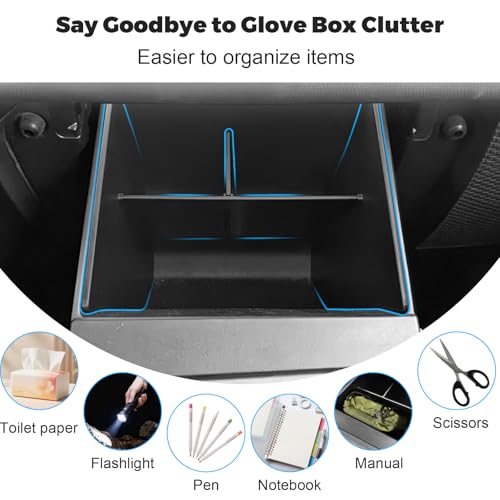 Durable ABS Car Interior Storage Organizer Tray