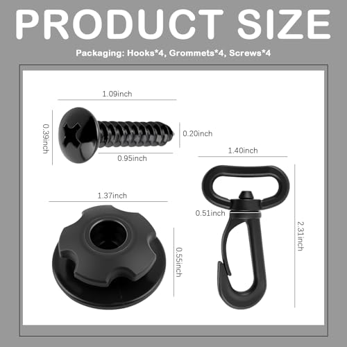 8-Piece Elastic Cargo Net Hook Kit for SUVs & Cars