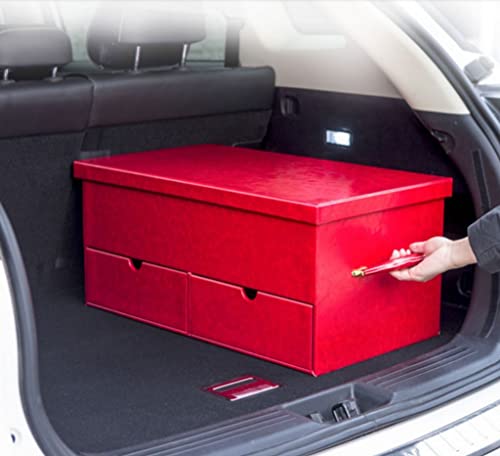 Large-Capacity Car Trunk Storage Organizer with Drawer