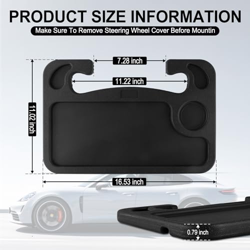 Portable Steering Wheel Desk for Laptop, Food & Work