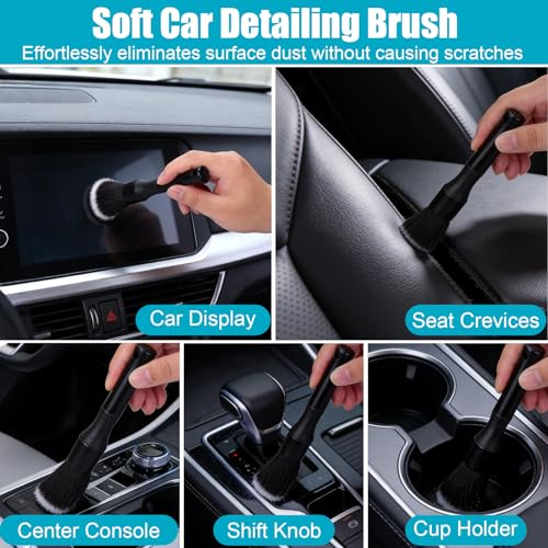 10-Piece Car Interior Detailing Brush & Cleaning Kit