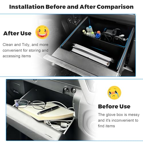 Durable ABS Car Interior Storage Organizer Tray