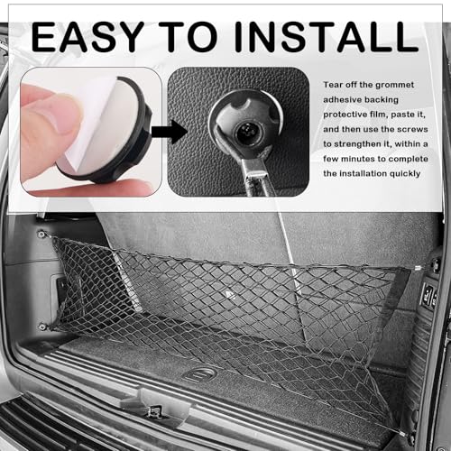 8-Piece Elastic Cargo Net Hook Kit for SUVs & Cars
