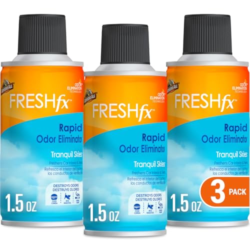 3-Pack Car Air Freshener Fogger & Rapid Odor Eliminator