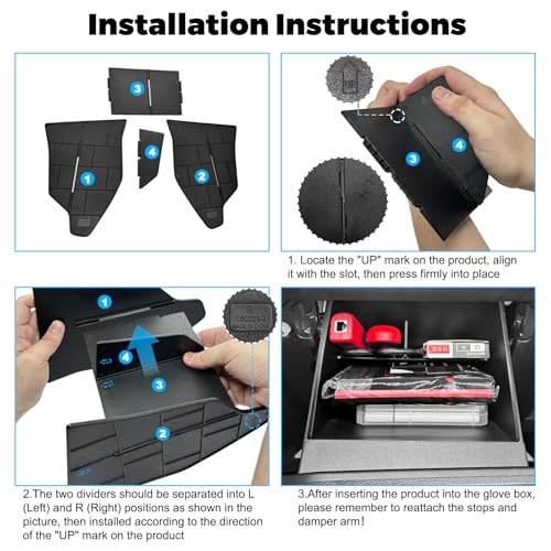 Durable ABS Car Interior Storage Organizer Tray