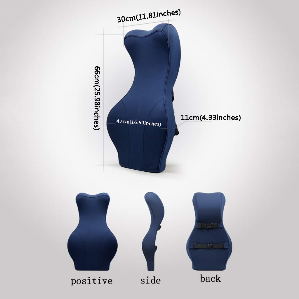 Breathable Memory Foam Lumbar Support Pillow for Car Seats