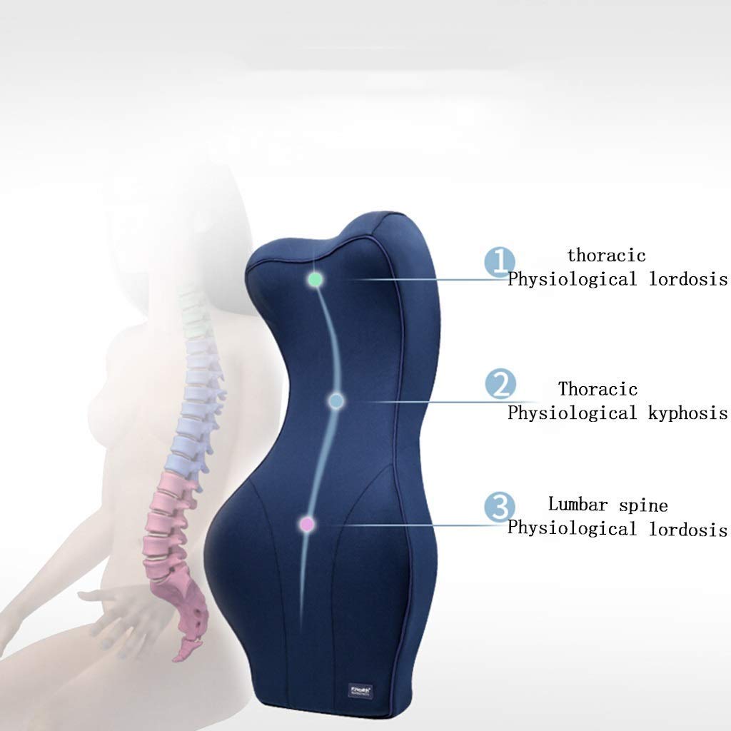 Breathable Memory Foam Lumbar Support Pillow for Car Seats