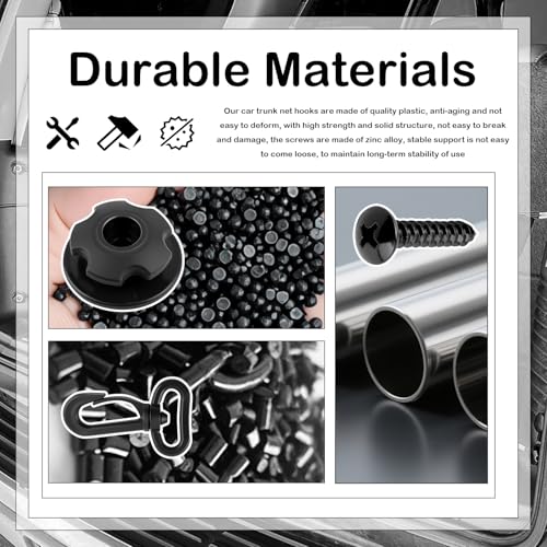 8-Piece Elastic Cargo Net Hook Kit for SUVs & Cars