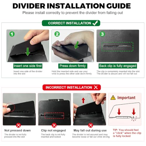 Durable ABS Car Interior Storage Organizer Tray