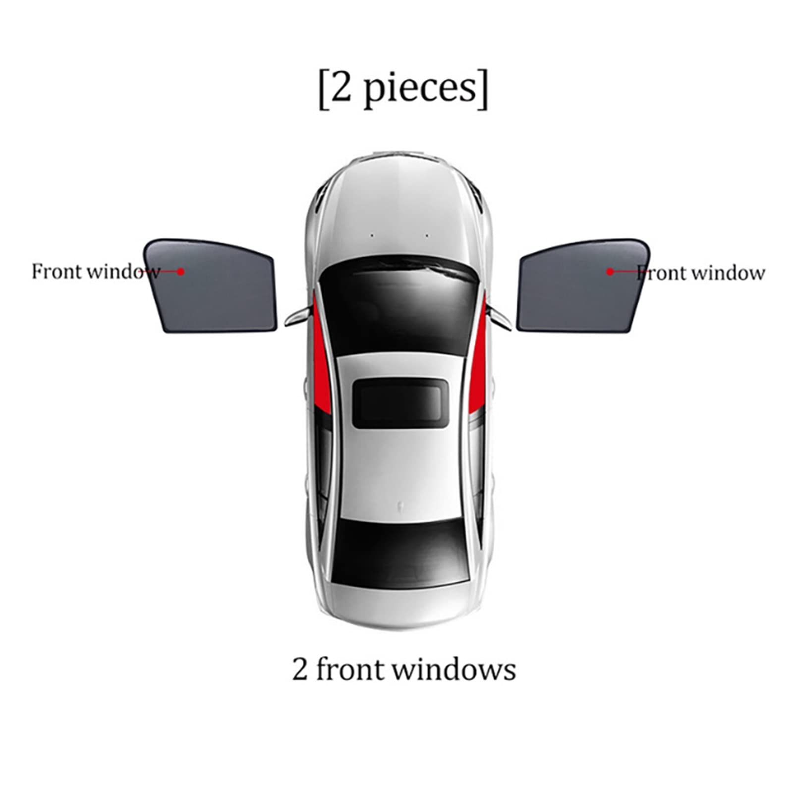 Magnetic Window Sun Shade Set for Lexus ES 2019–2023