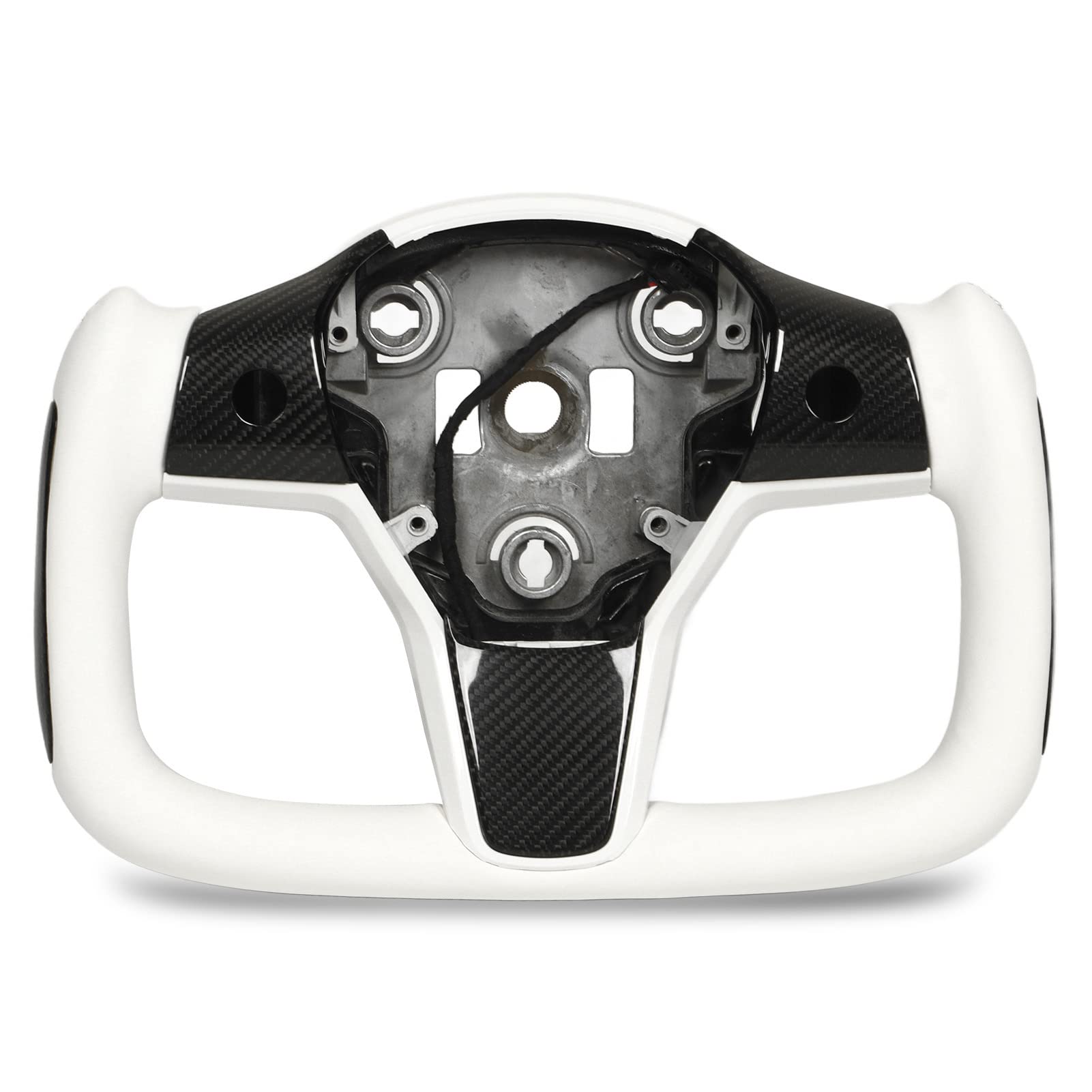 Carbon Steering Wheel Cover & Tray for Tesla 2017–2021