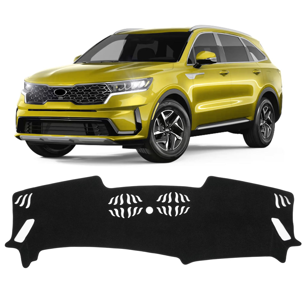 Gray & Black Non-Slip Dashboard Cover for Left-Hand Drive