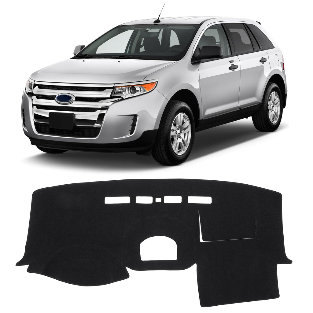 Gray & Black Non-Slip Dashboard Cover for Left-Hand Drive