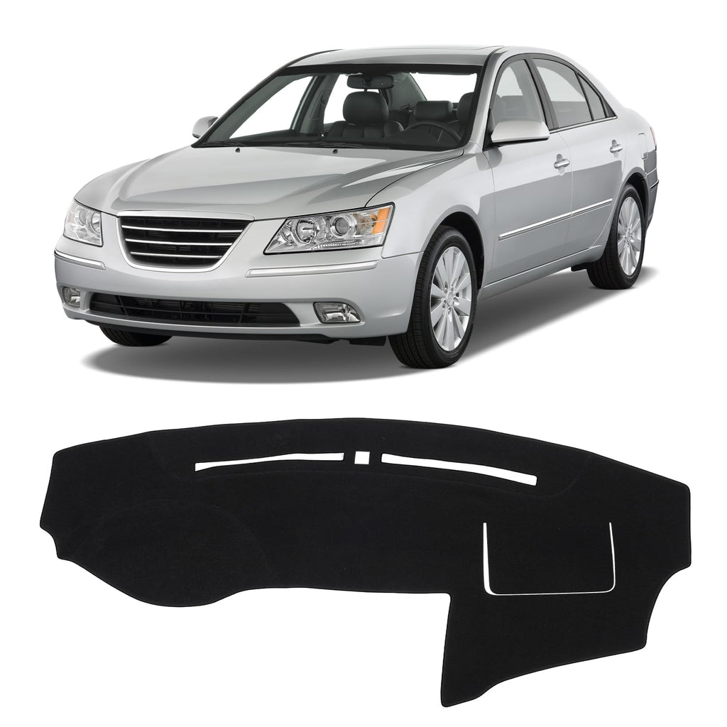 Gray & Black Non-Slip Dashboard Cover for Left-Hand Drive