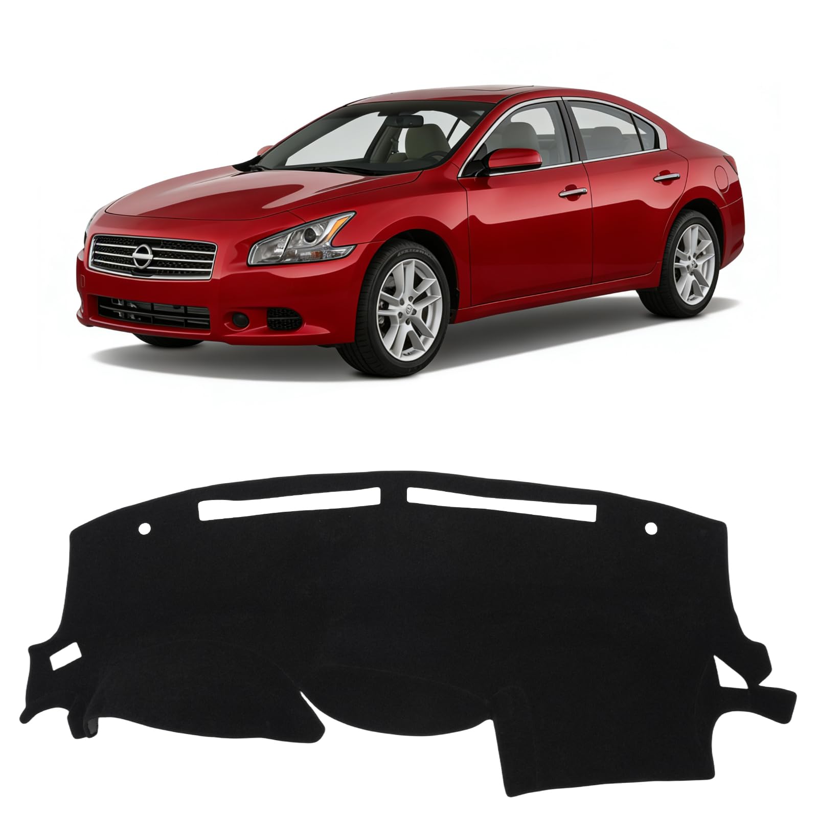 Gray & Black Non-Slip Dashboard Cover for Left-Hand Drive