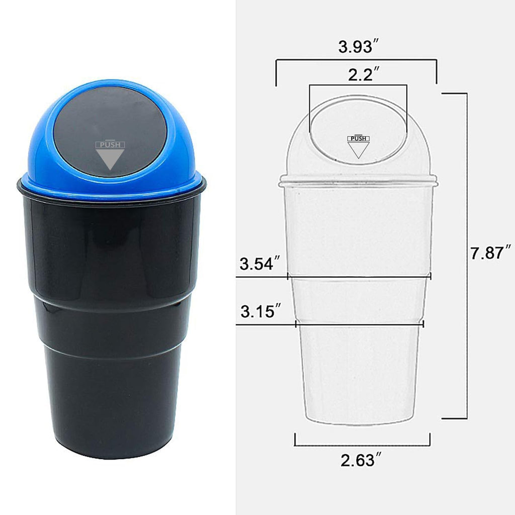 Portable Mini Car Trash Can for Interior Storage & Cleanup