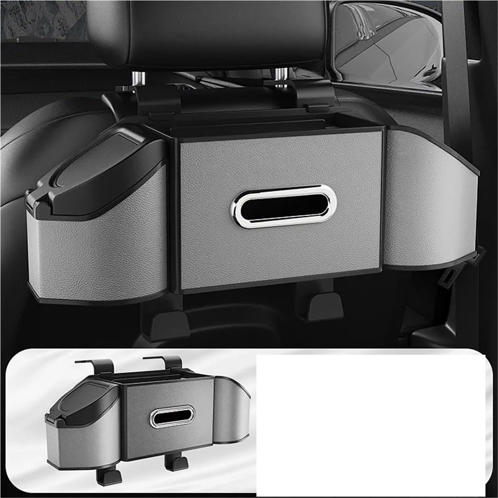 Multifunctional Seatback Organizer with Tissue & Cup Holders