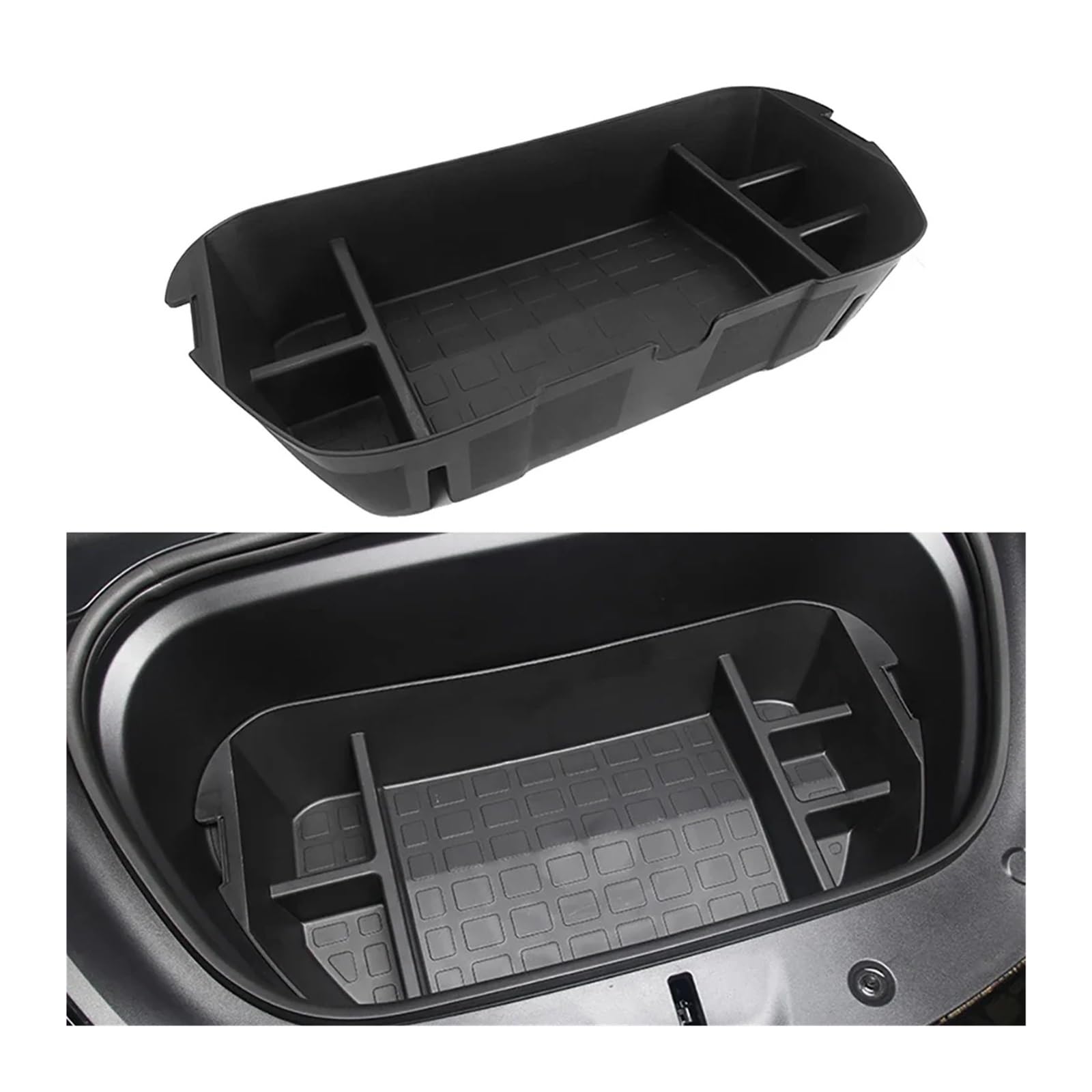 Rear Trunk Storage Organizer Bins for Tesla Model Y 2020–2024