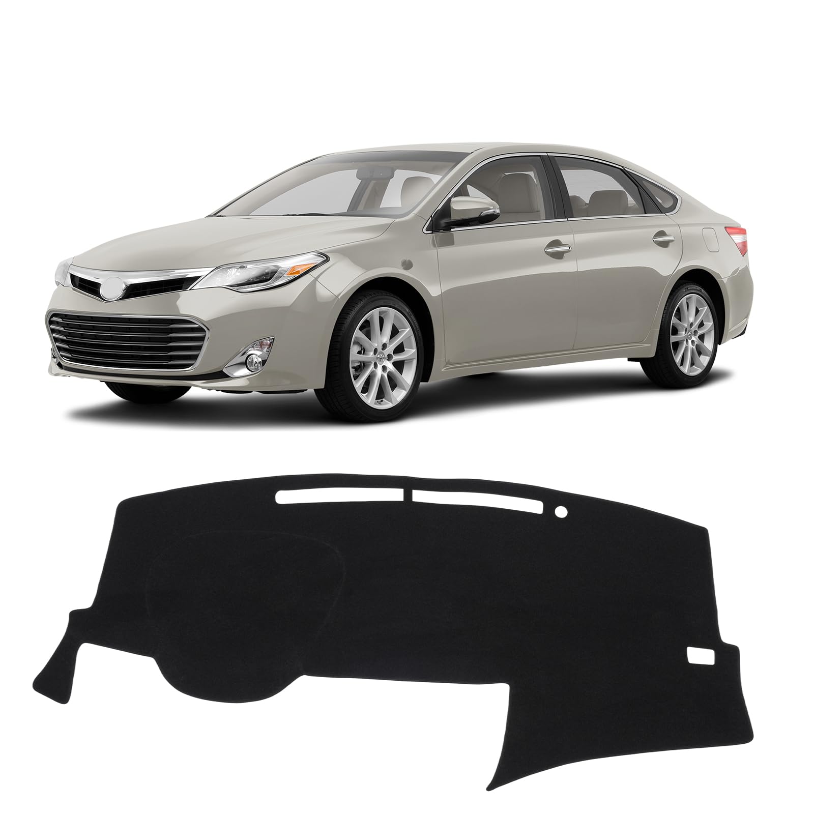 Gray & Black Non-Slip Dashboard Cover for Left-Hand Drive