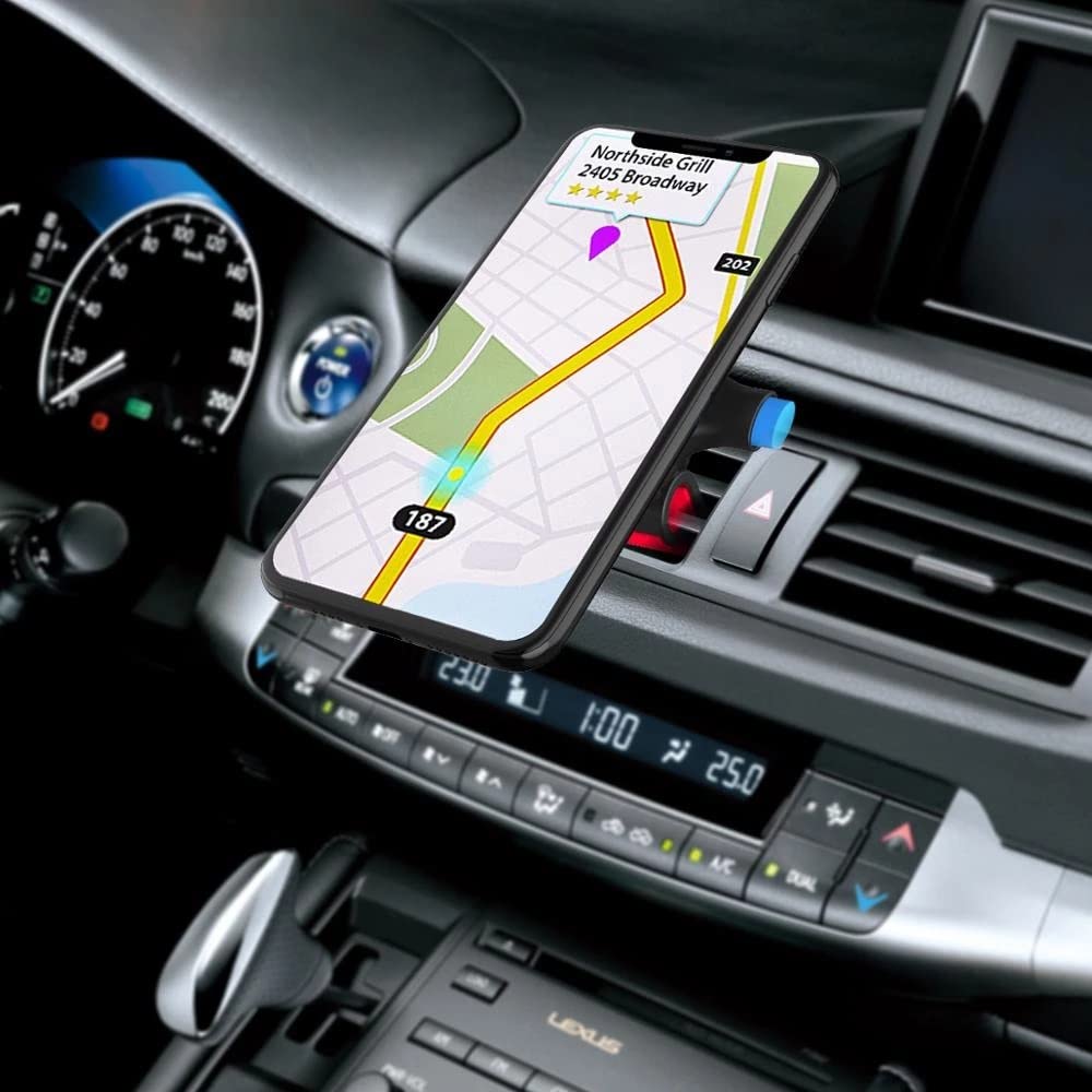 Black Lock-Type Car Phone Holder for Air Vent Mount
