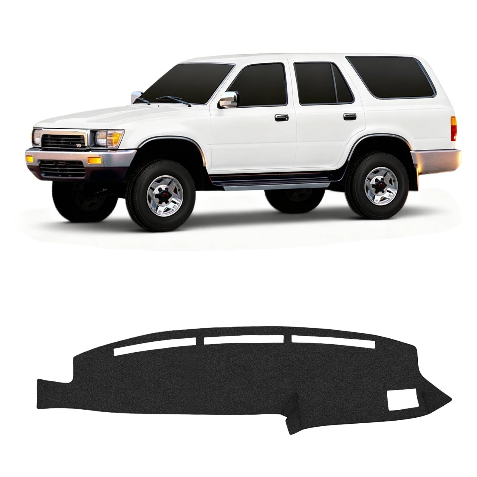 Gray & Black Non-Slip Dashboard Cover for Left-Hand Drive