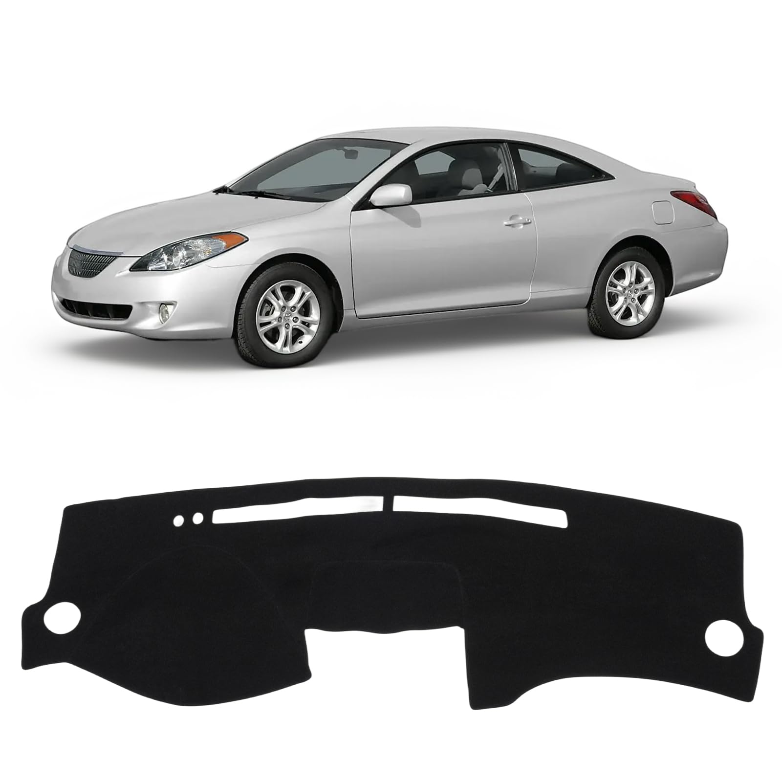 Gray & Black Non-Slip Dashboard Cover for Left-Hand Drive