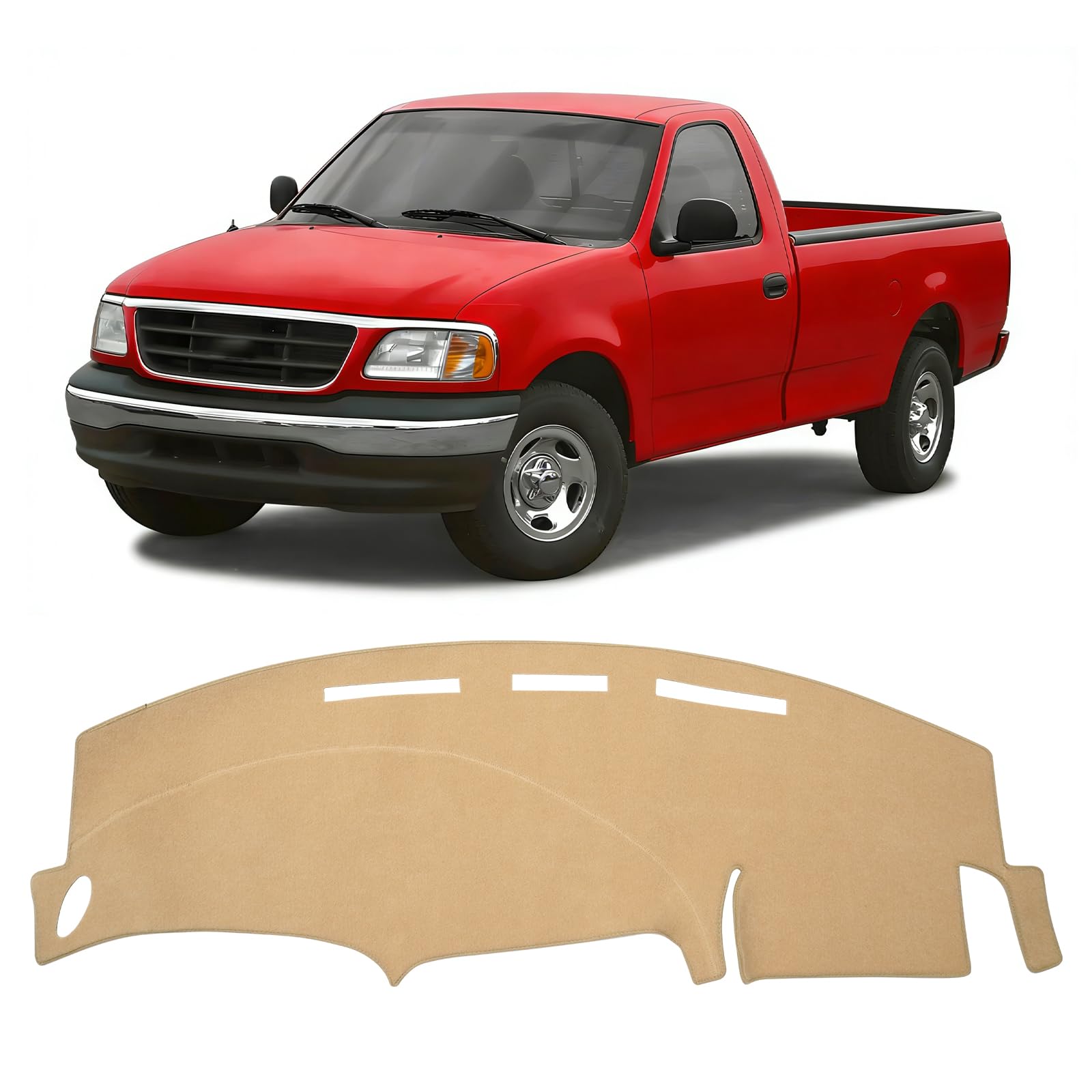 Gray & Black Non-Slip Dashboard Cover for Left-Hand Drive