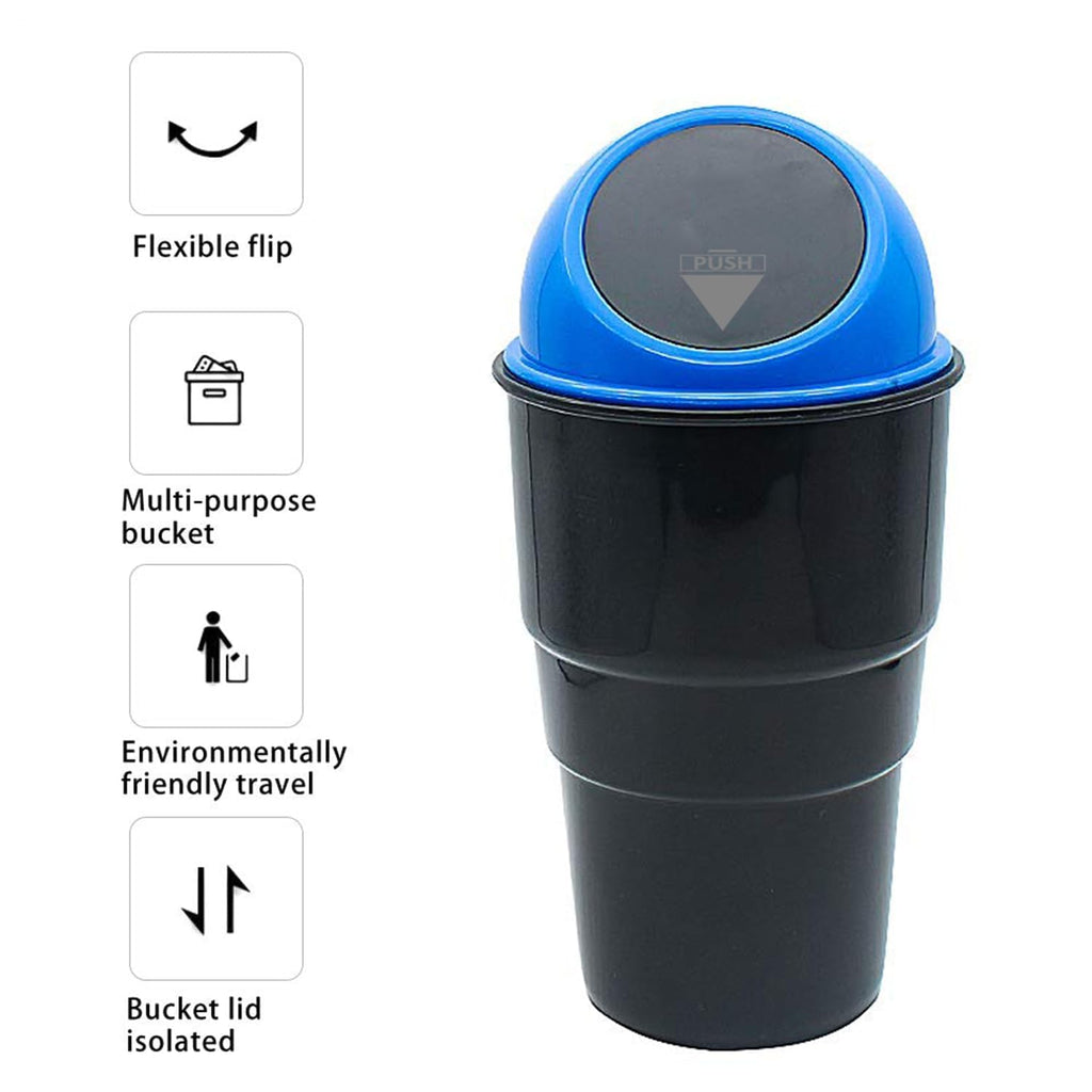 Portable Mini Car Trash Can for Interior Storage & Cleanup