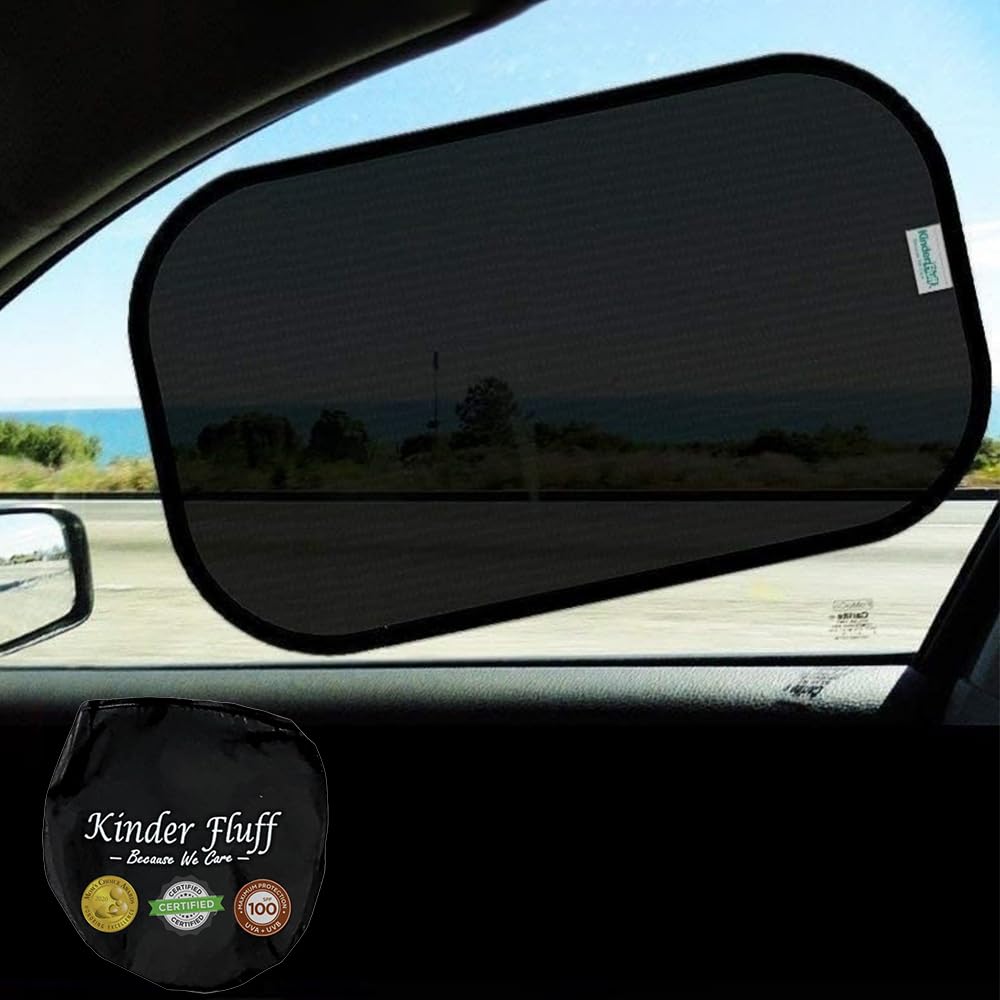 4-Pack UV Protection Car Side Window Sun Shades 20" x 12"