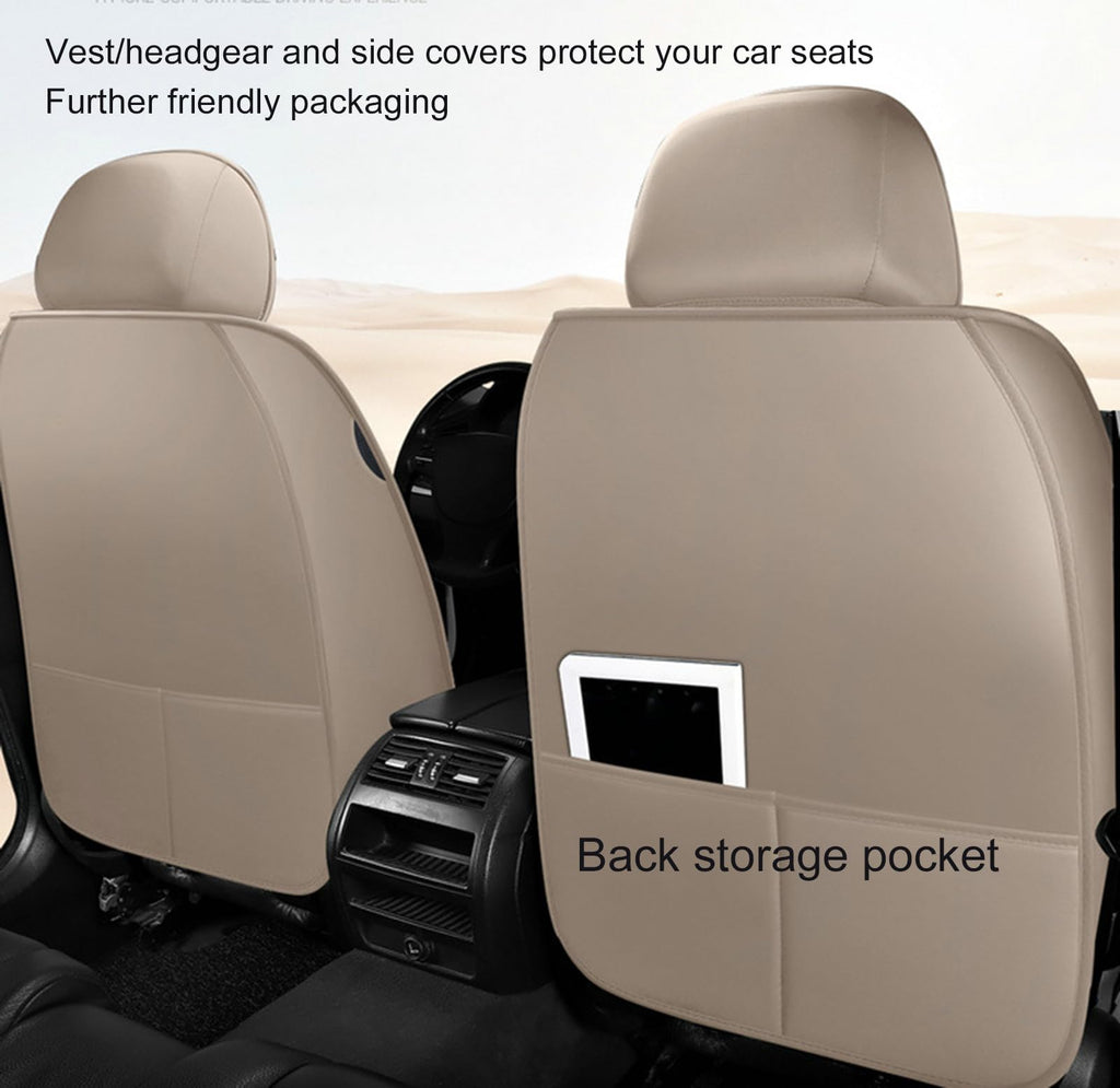Waterproof PU Leather Full-Set Car Seat Covers for Pets
