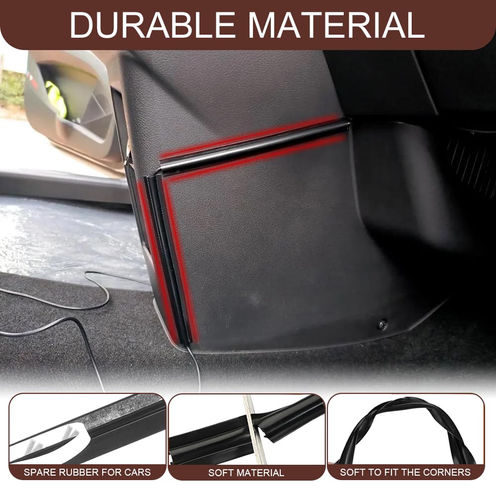 4-Piece Car Cable Management Covers for USB & Audio Wires