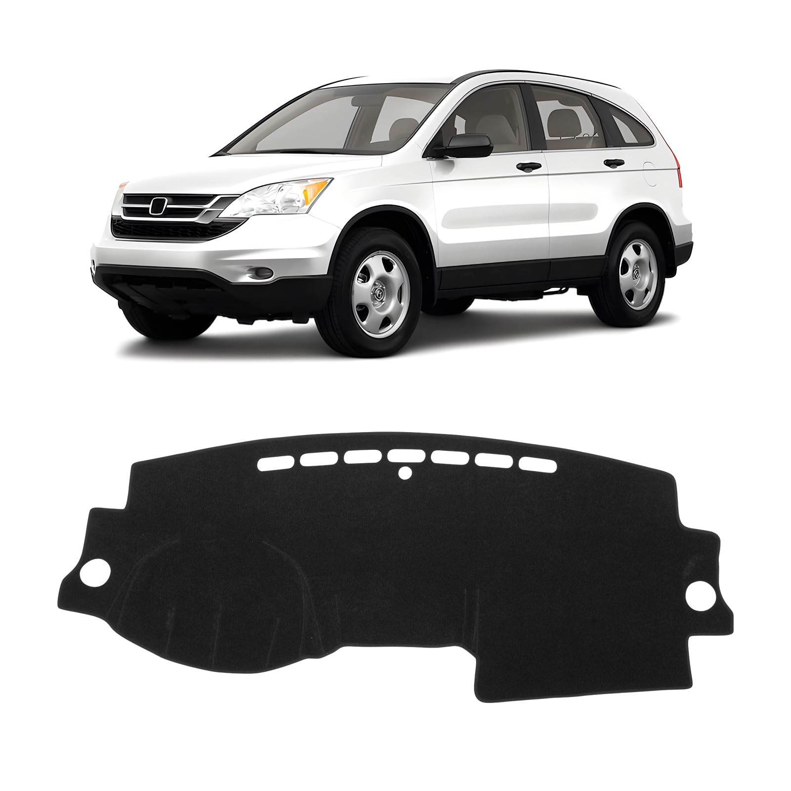 Gray & Black Non-Slip Dashboard Cover for Left-Hand Drive