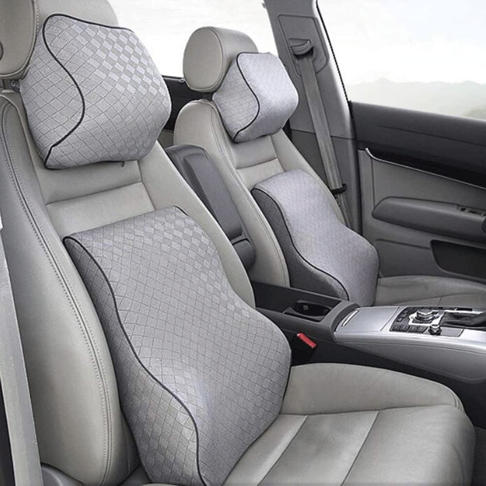 Memory Foam Lumbar Support Pillow for Car Seats & Chairs