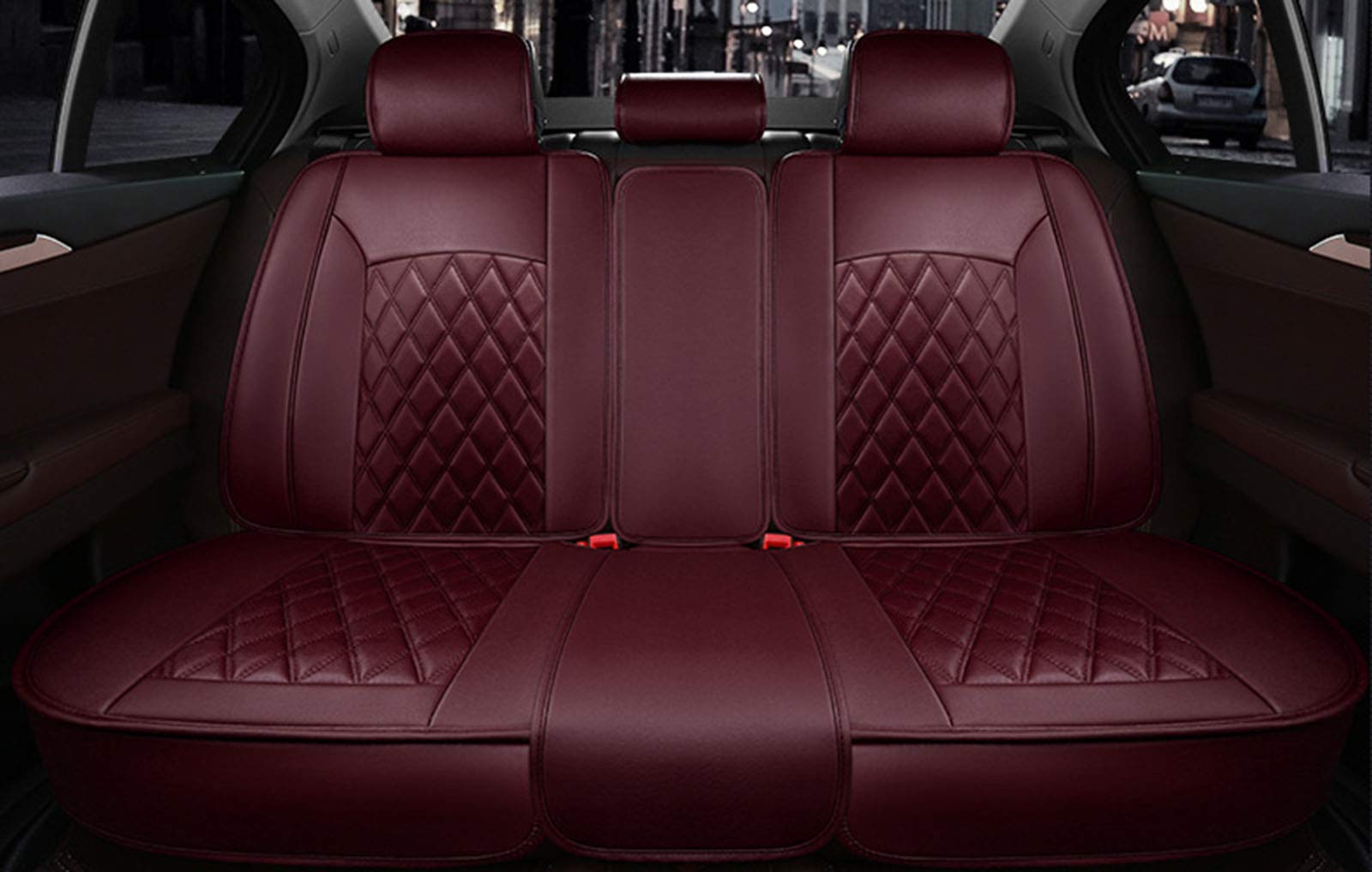 Universal 5-Seat Waterproof PU Leather Car Seat Covers