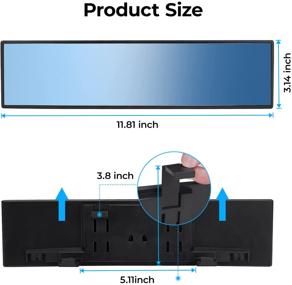 Wide-Angle Car Rearview Mirror for Enhanced Driving View