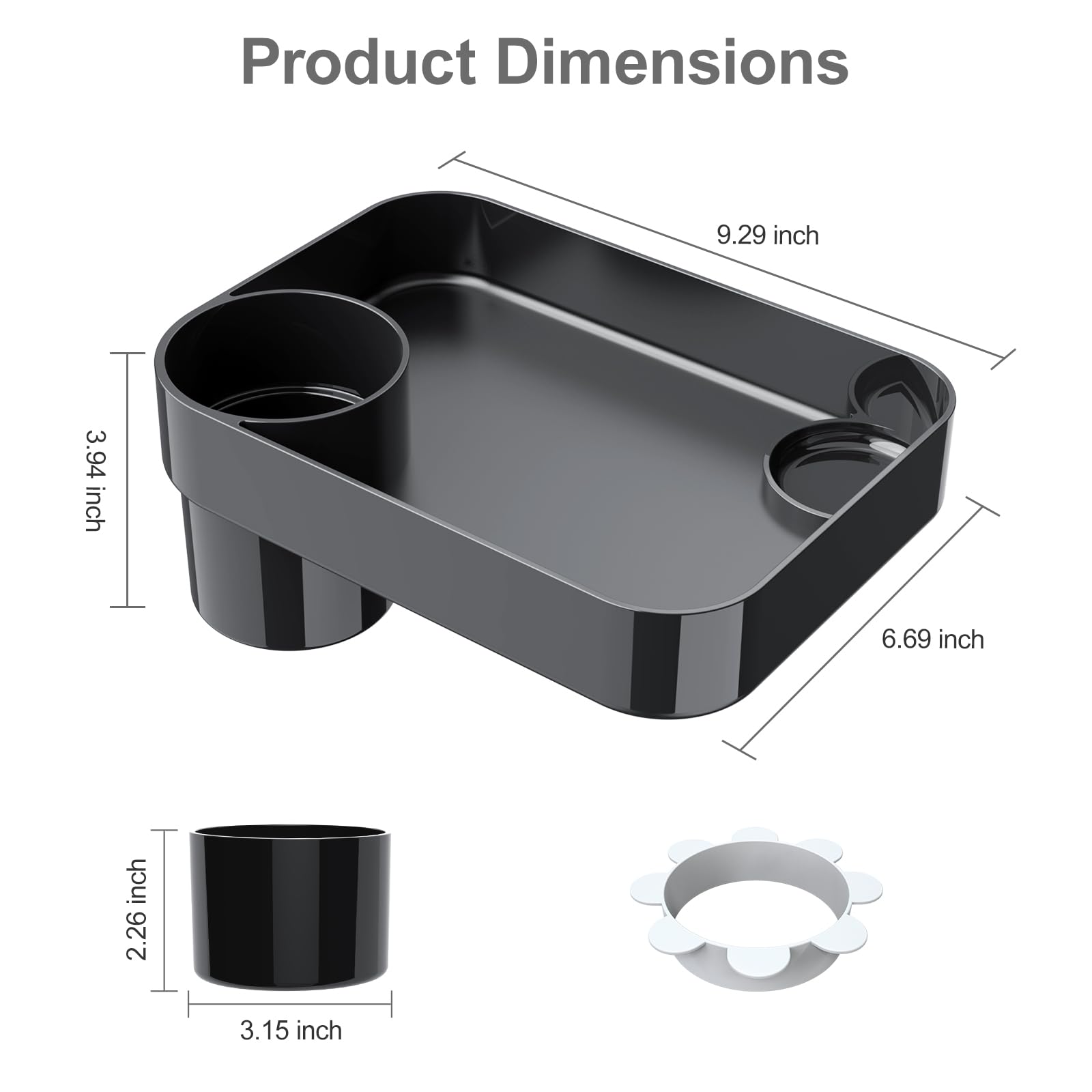 Universal Toddler Car Seat Snack Tray for Road Trips