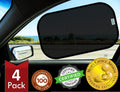 4-Pack UV Protection Car Side Window Sun Shades 20" x 12"