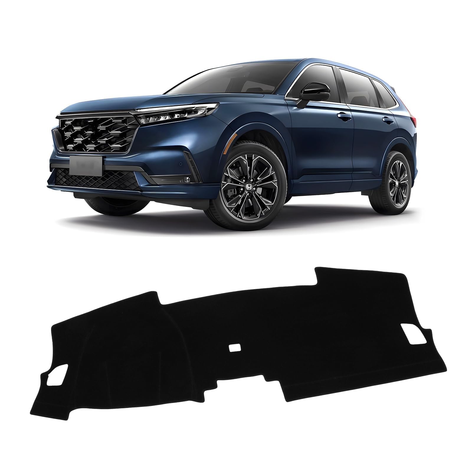 Gray & Black Non-Slip Dashboard Cover for Left-Hand Drive