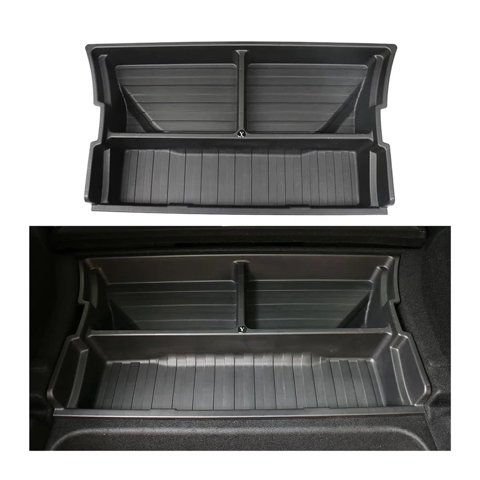 Rear Trunk Storage Organizer Bins for Tesla Model Y 2020–2024