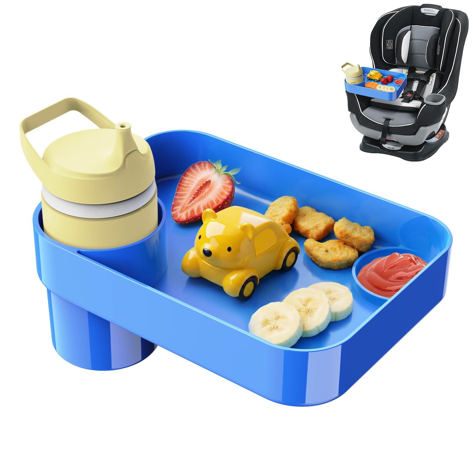 Universal Toddler Car Seat Snack Tray for Road Trips
