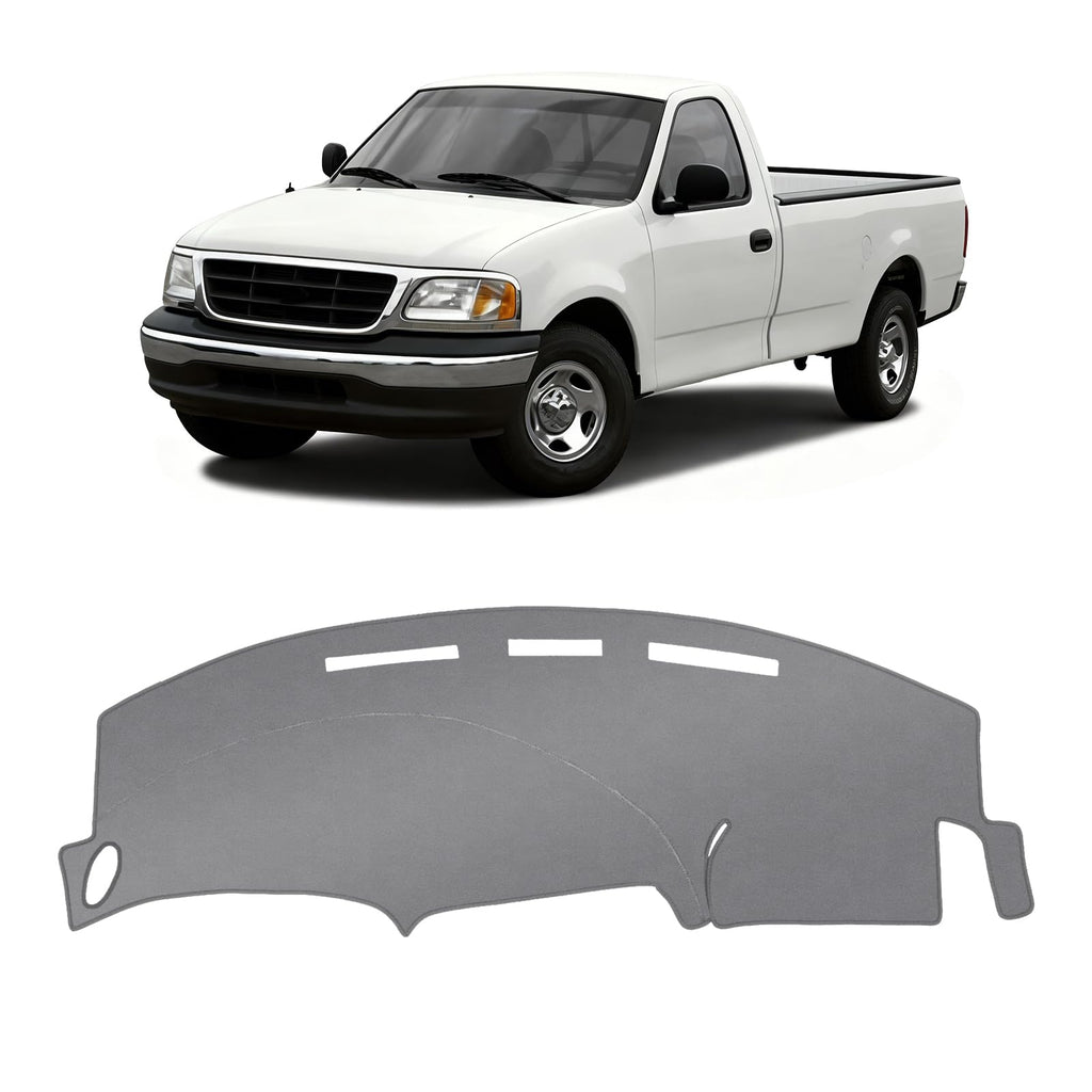 Gray & Black Non-Slip Dashboard Cover for Left-Hand Drive
