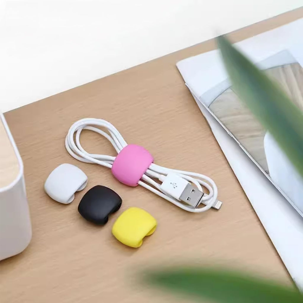 Multi-Pack Charging Cable Organizer Clips for Car & Travel
