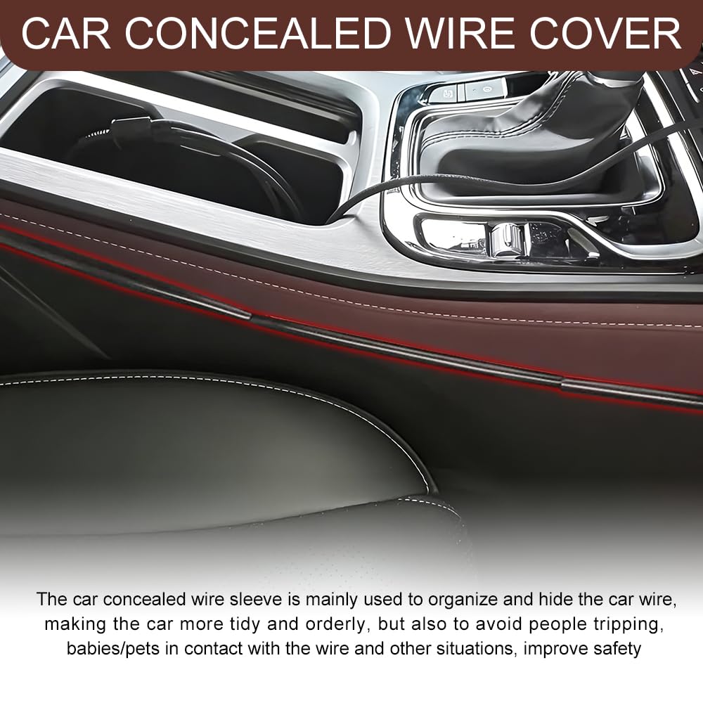 4-Piece Car Cable Management Covers for USB & Audio Wires