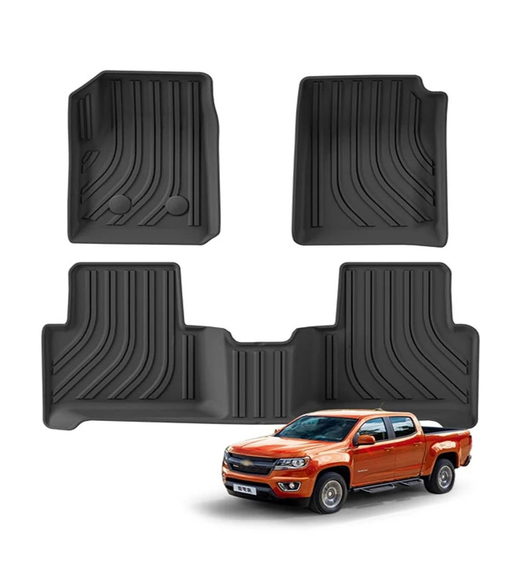All-Weather TPE Floor Mats for Chevy Colorado 2015–2022