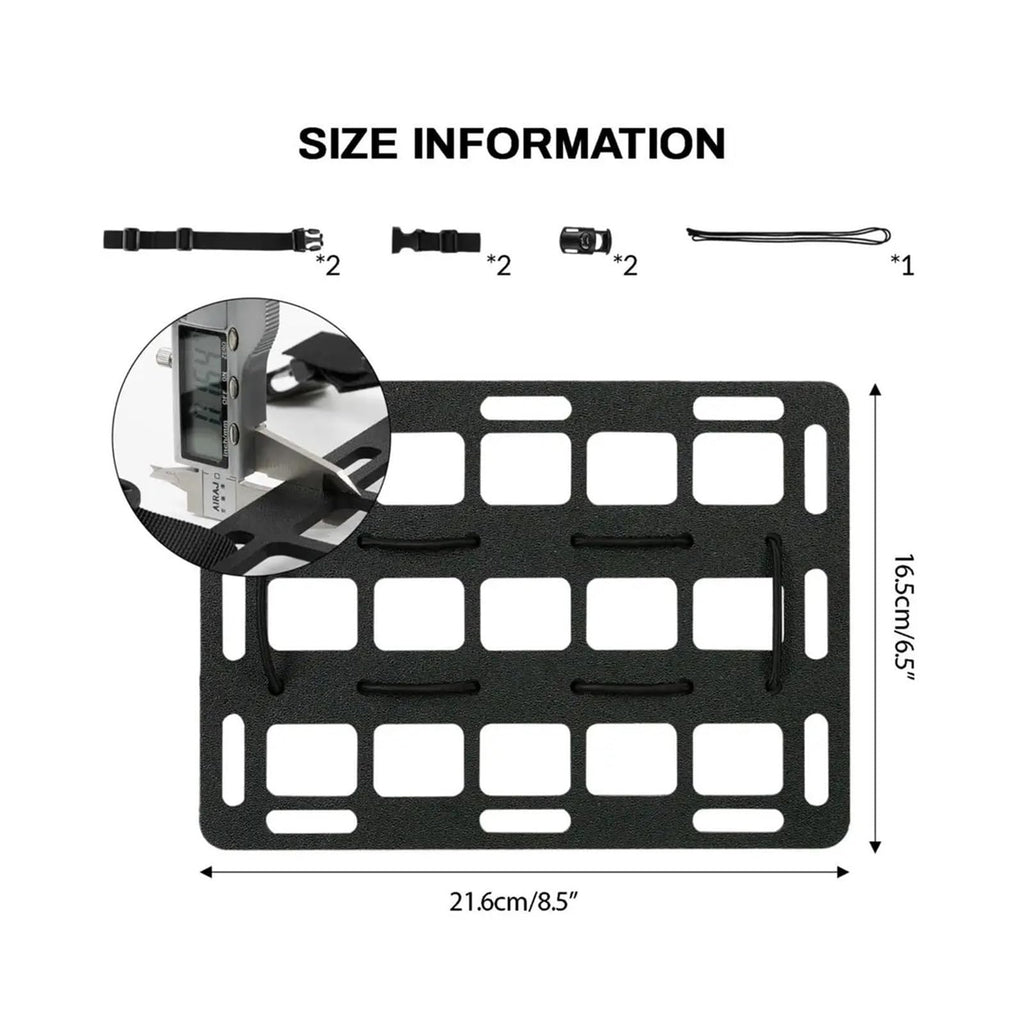 Tactical MOLLE Car Headrest & Seatback Organizer Panel