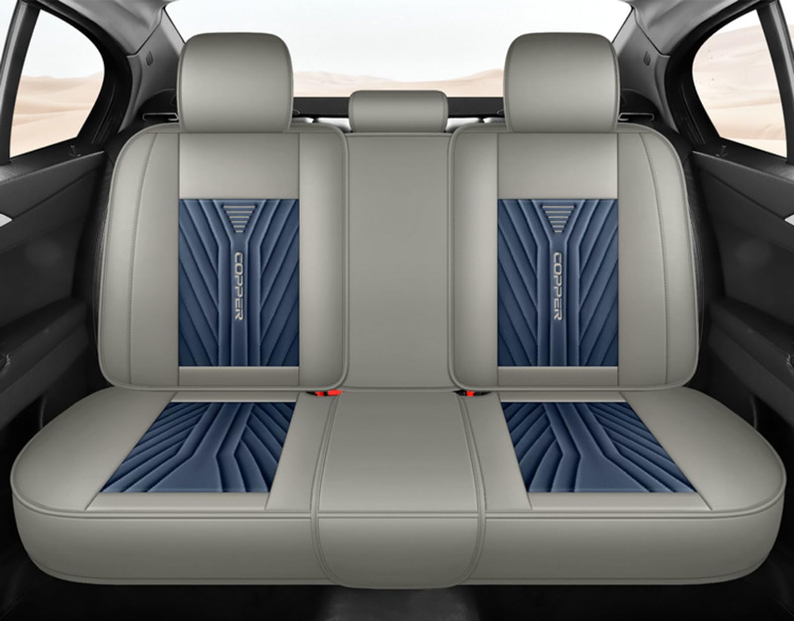 Waterproof PU Leather Full-Set Car Seat Covers for Pets