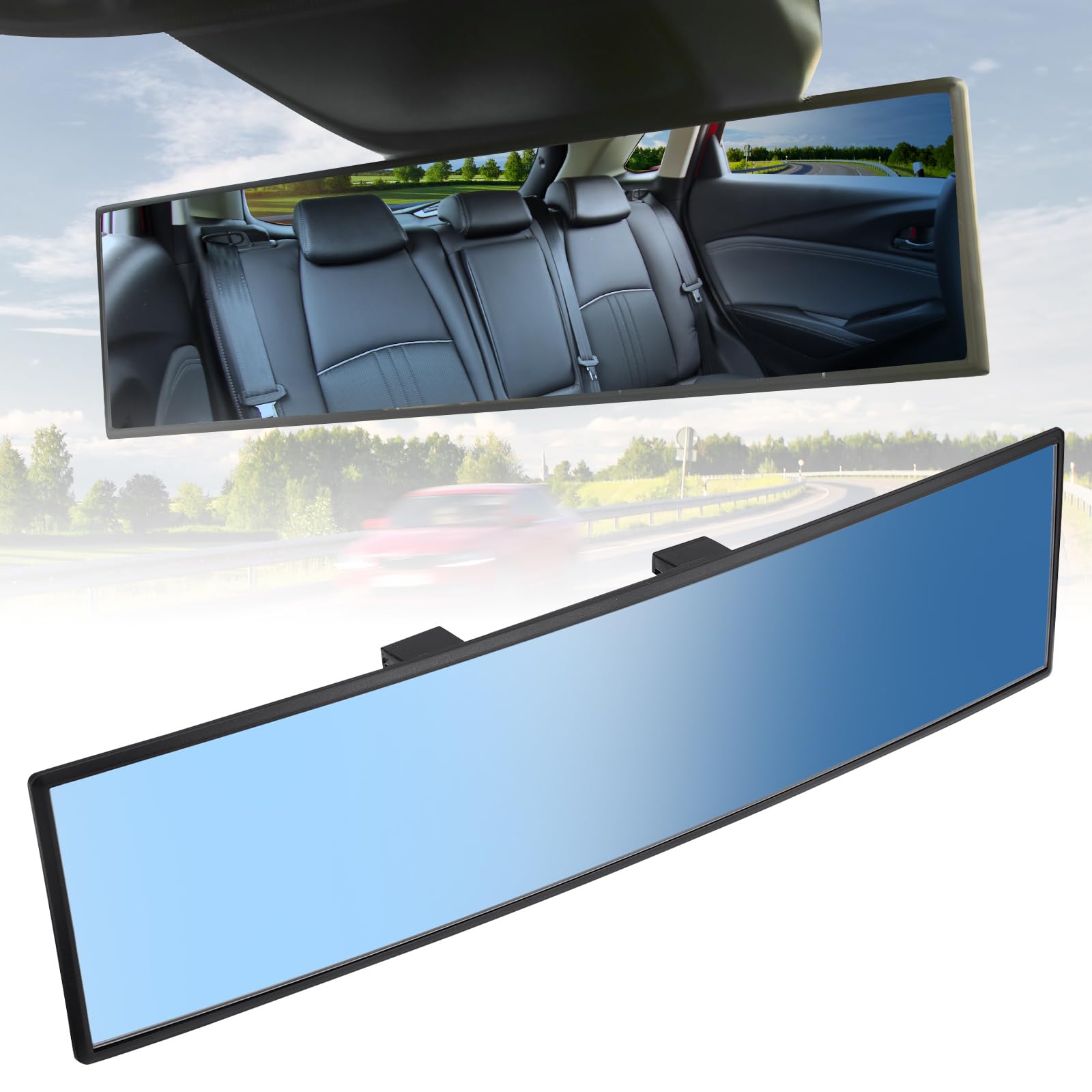 Wide-Angle Car Rearview Mirror for Enhanced Driving View