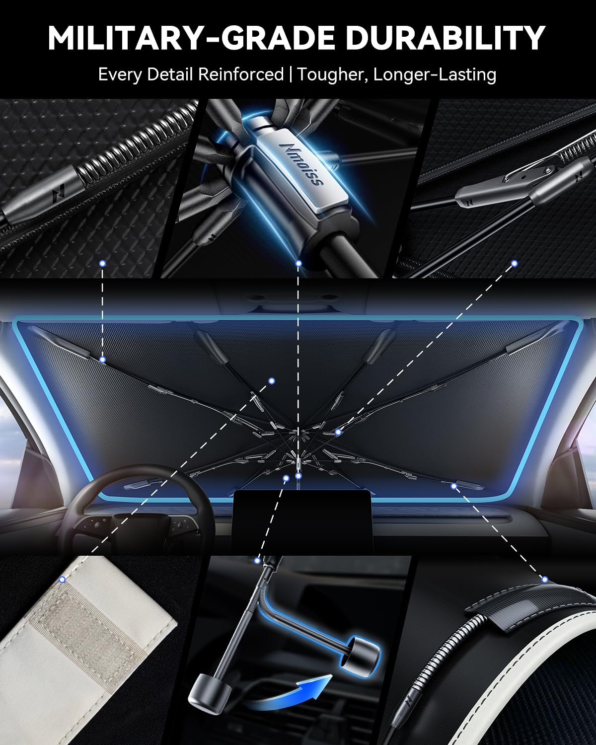 Foldable Windshield Sun Shade Umbrella for Cars