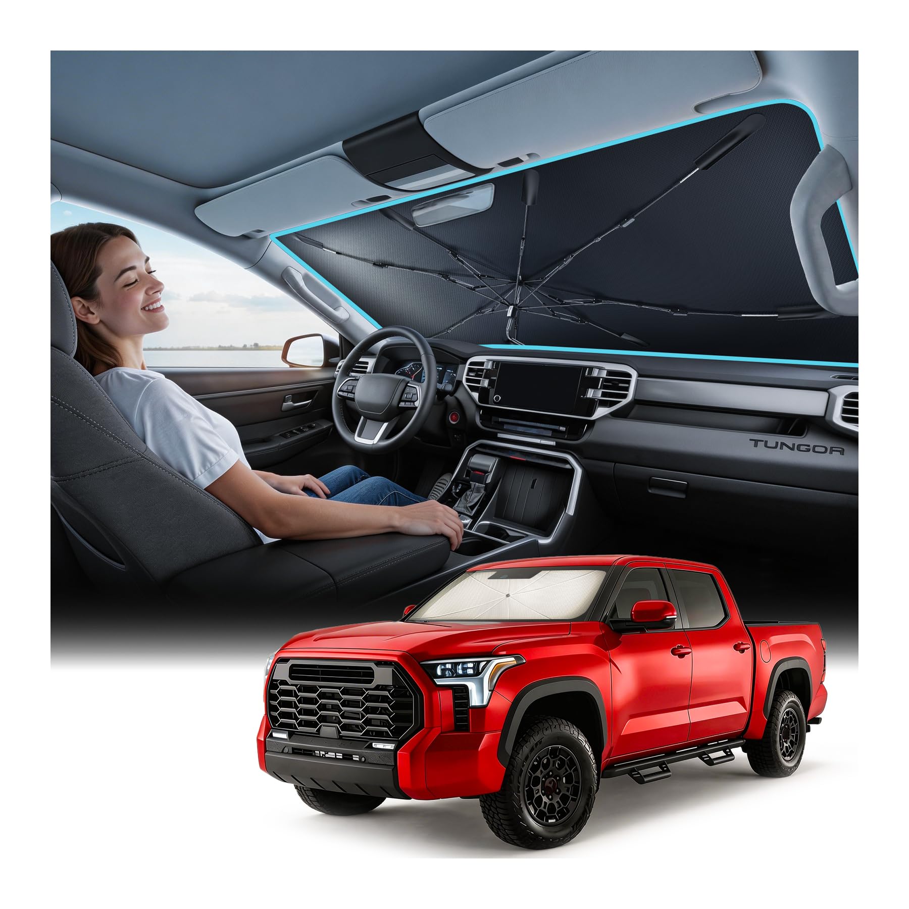Foldable Windshield Sun Shade Umbrella for Cars